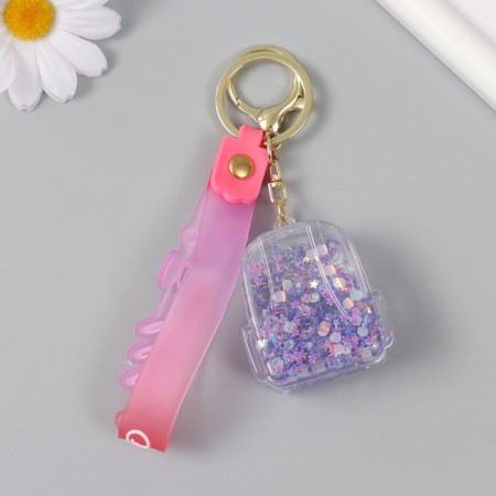 A plastic keychain with a carbine, a strap of "backpack" water with decor1.8x5.3x5.6 cm-3