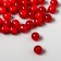 Beads for creativity round "ruby red" set 10 grams 0.7x0.7 cm