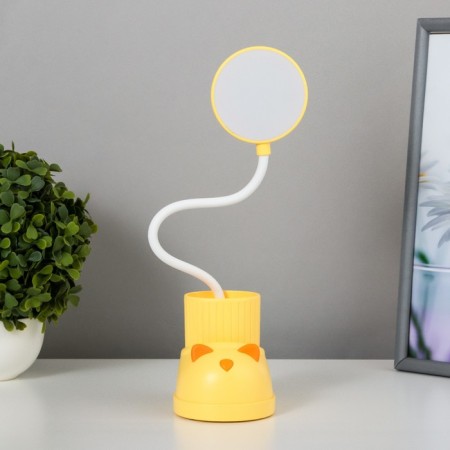 Table lamp "Boat Cat" LED 3 modes 3W USB Organizer yellow 8x11x31 cm Risalux-7