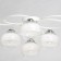 Chandelier "Grace", size 72x17x72 cm, 360W 6xe27