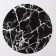 Serving napkin on the table "Marble", d = 38 cm, black color