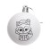New Year's set for creativity. Christmas balls for coloring "New Year", paints, 2 pcs