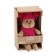Soft toy "Hedgehog Pylale" in a hat with two pompons, 15 cm