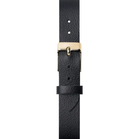 Watch strap, female, 14 mm, l = 24 cm, genuine leather, black-1