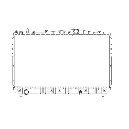 Cooling radiator for Rezzo (00-) MT Chevrolet 96813422, Luzar LRC 0522-2