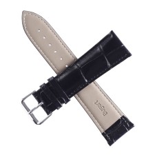 Solomon watch strap 24 mm, genuine leather, L-20 cm, black