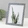 Photo frame plastic 20x25 cm "Double braid" black and white 23.4x28.5 cm