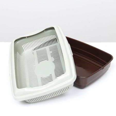The tray is large with the net and the ATLANTIS "Standard", 43 x 33 x 12.5 cm, chocolate-5