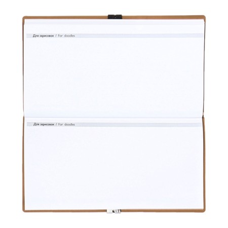 The weekly dated 2025, Escalada, 175 x 95 mm, soft cover with artificial leather, 64 sheets, pancake embossing, block 70, beige-15
