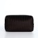Lightning cosmetic bag, dark brown color