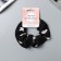 Hair gum "Orbit" Classic Heart, 10 cm, white-black