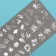 Stamping disk Metal "leaves", 12 × 6 cm