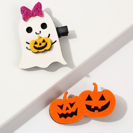 Hairpins for Halloween "BOO", 2 pcs.-2