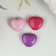 Beads for creativity "Heart", 10 mm, 30 grams, light pink, pink, purple
