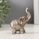 Polystone souvenir "Minik Elephant in Popone-Cheshui" 8x6.5x3 cm