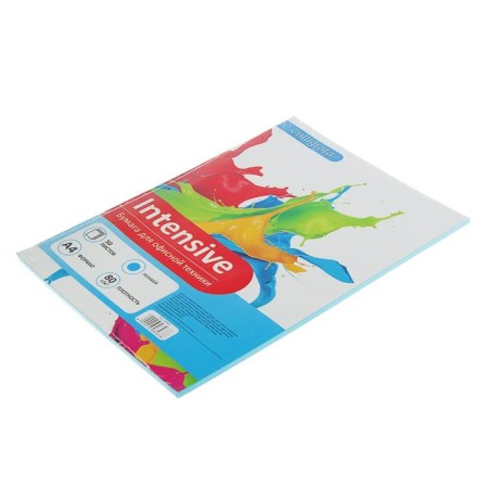 Color paper A4, 50 sheets of Calligrata intensive, blue, 80 g/m²-1