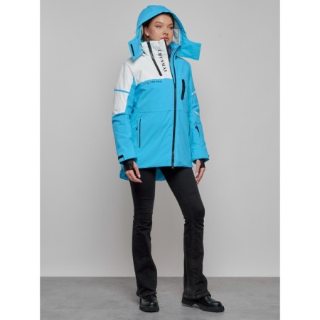 Ski jacket female, size 44, blue color-18