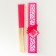 Fan bamboo, textiles h = 22 cm "monocet" in the box, fuchsia