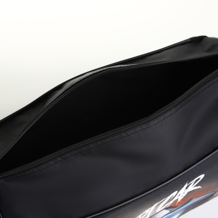 Sports bag with lightning, external pocket, black color-4