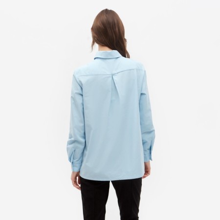Women's shirt minku: classic color blue, size 50-2