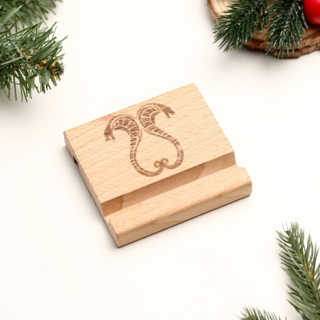 Stand for the phone, Tablet "Snake", 8*8*1.6 cm, ash