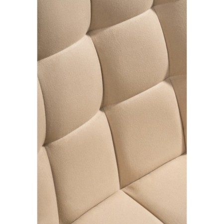 SHEET on a metal frame Chelsea Metal/velor, black/beige 50x60x80 cm-5