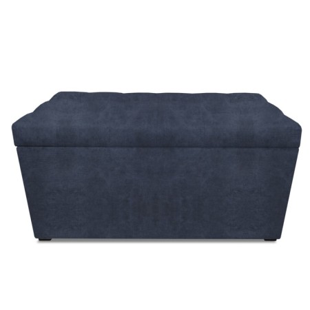 Puff with a lid and weighting, 800 × 400 × 420 mm, Dakota velor, Denim color-3