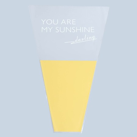 Flowers "You are my sunshine" yellow, 30 x 10 x 45 cm-3