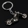 Cartage keychain, bike, metal, dark chrome