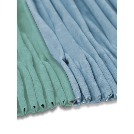 Set of curtains "Canvas", size 200x250 cm, 2 pcs, turquoise color, blue-2