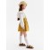 Skirt for a girl on straps, minku, orange color, height 116 cm