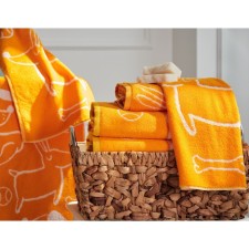 Tainted tange Good Boy, size 70x130 cm, orange color