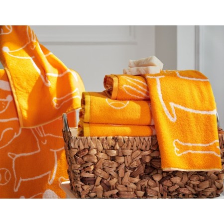 Tainted tange Good Boy, size 70x130 cm, orange color