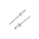 Easisy tundra krep, aluminum-old, 50 pcs, 4 x 10 mm