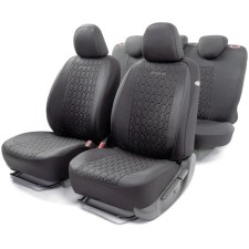 Verona Auto -Cars, material of small weaving with contrasting stitching, 5 mm foam, 3D, 15 objects, 5 headrests, 2 pockets, 4 lightning, 4 end valves, Airbag Char