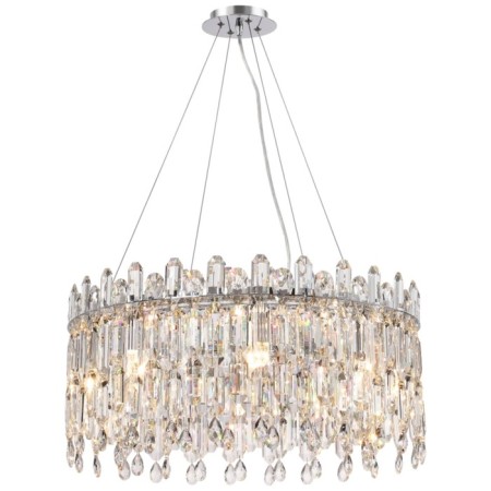 Suspended chandelier Stilform Legacy 8xe14 40w, size 60x60x50-100 cm, color chromium-2