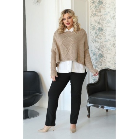 Female jumper, size 62, beige color-9