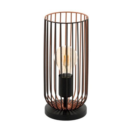 Roccamena desktop 60W E27, black, copper