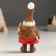 Polystone souvenir "Santa Claus in a waffle fur coat, cap, with a gift/Christmas tree" mix 5x3.5x11.5 cm