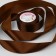 Satin tape, 40 mm × 23 ± 1 m, color Gorky chocolate No. M496