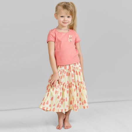 Skirt, height 104 cm, milk color