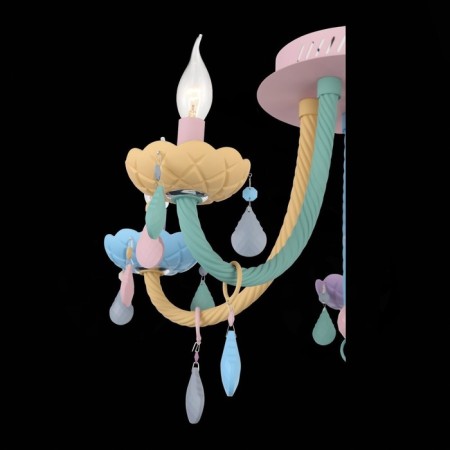 Ceiling Ceiling ST LUCE. SL1700.782.05. Fiata. 5x40 watts, E14, 58x58x45 cm, colorful color-6