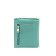P915 Wallet on the button, a map for maps (6)/coins/bill, turquoise color 11.2x9.5x1.5cm