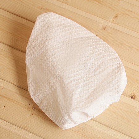 Chalma waffle on elastic band, white-1