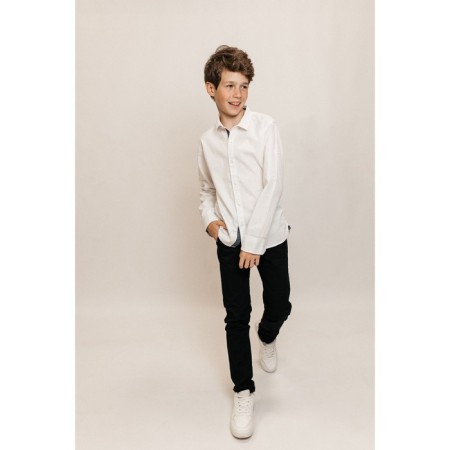 Surchachka upper for ISEE boys, height 158-164 cm, white color-4