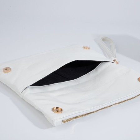 Bag-clate on magnets, strap on the wrist, white color-5