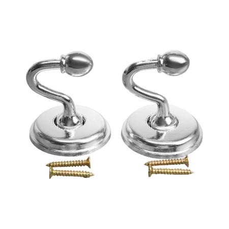 One -rod hook for curtains CAPPIO KC112, chromium color, 2 pcs-3
