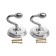 One -rod hook for curtains CAPPIO KC112, chromium color, 2 pcs