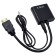 Adapter DGMedia AT1014, HDMI - VGA with audio output, black