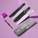 A set for manicure "Flora", with oil, 9 items, in a cardboard box, multi -colored